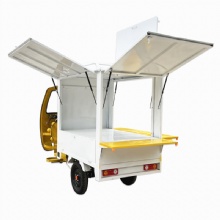 Cheap,Useful and High-quality Food Stand Double Color Electric Tricycle YRF Food Cart