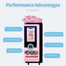 Factory customized commercial ice cream vending machine intelligent ice cream machine