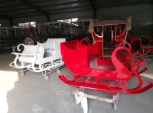 Custom Sleigh Car Reindeer Sleigh Car Commercial Christmas Sleigh Car