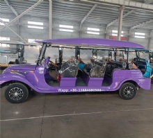 Newly designed 11-seater luxurious and comfortable electric sightseeing car electric classic car