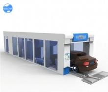 Automatic Tunnel Car wash machine High pressure 14 Brushes with Fully dry system
