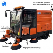 48V120A Hot Sales Ride on Electric Street Road Floor Sweeper /City Path Cleaning Sweeping Truck