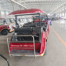 Luxurious 14-seater electric sightseeing car, scenic spot, hotel and resort shuttle bus, electric classic car