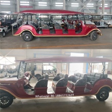 Luxurious 14-seater electric sightseeing car, scenic spot, hotel and resort shuttle bus, electric classic car