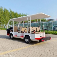 New Model Electric Sightseeing Bus with 11 Passenger Lead-Acid Battery Shuttle Mini Open Car