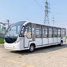High Performance 5kw 20-21 Passenger Lead-Acid Electric Closed Sightseeing Bus