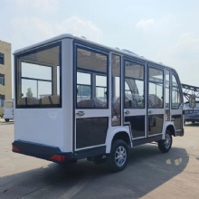 11 Seater Factory High Quality Electric Closed Mini Shuttle Tour Tourist Airport Battery Powered Customized Sightseeing Bus