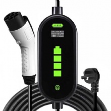 waterproof 16A 32A adjustable 7KW 3.5kw GBT Portable EV Charger with LCD Screen for EVSE