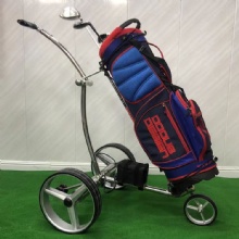 Quick Folding 3 Wheel Golf Push Cart Golf Trolley Foldable Golf Bag Car