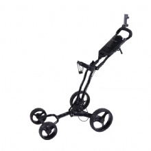 Foldable Golf Pull Push Cart Trolley Aluminum Lightweight 4 Wheels Golf Trolley