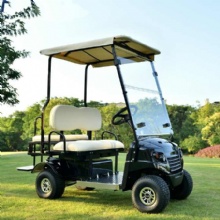 4 Seater Folding 72V Lithium Battery Electric Golf Cart Rough Terrain 2+2 Seats off Road Golf Cart