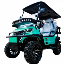 2025  72V Lithium Battery Electric Golf Cart Rough Terrain 2+2 Seats off Road HKBG Golf Cart